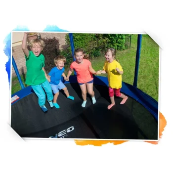 Vrtni Trampolin Neo Sport, Ø 404 Cm (13 Ft), Unutarnja Mreža I Ljestve, Siva 7