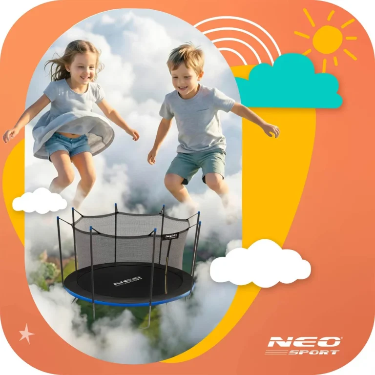 Vrtni Trampolin Neo Sport, Ø 465 Cm (15 Ft), Unutarnja Mreža I Ljestve 10