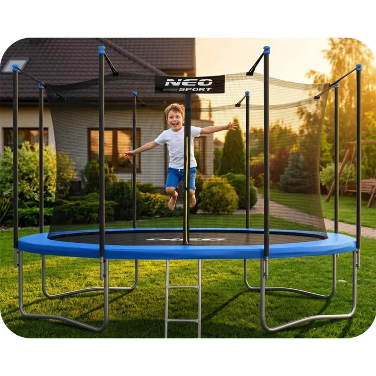 Vrtni Trampolin Neo Sport, Ø 465 Cm (15 Ft), Unutarnja Mreža I Ljestve 11