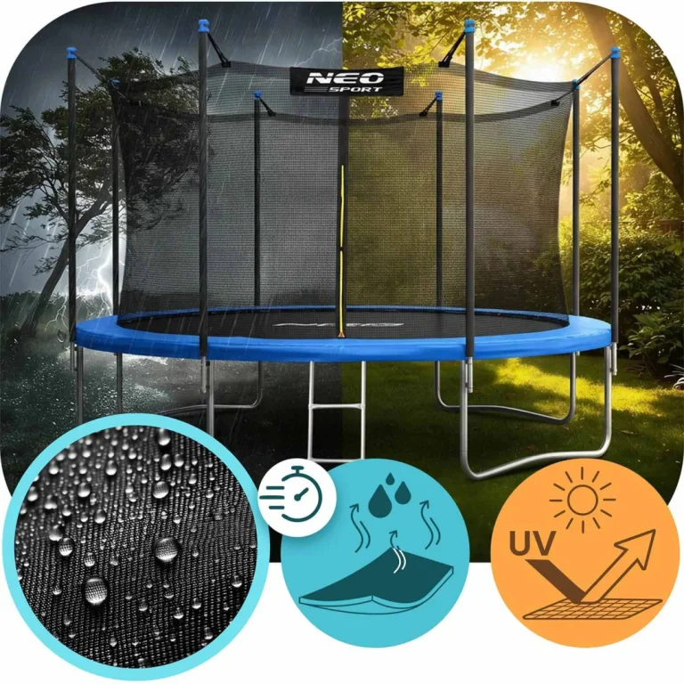 Vrtni Trampolin Neo Sport, Ø 465 Cm (15 Ft), Unutarnja Mreža I Ljestve 6
