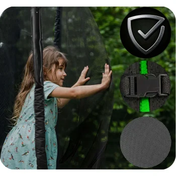 Vrtni Trampolin Neo Sport, Ø 465 Cm (15 Ft), Vanjska Mreža I Ljestve, Siva, Var. Ns 15z231 11