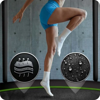 Vrtni Trampolin Neo Sport, Ø 465 Cm (15 Ft), Vanjska Mreža I Ljestve, Siva, Var. Ns 15z231 14