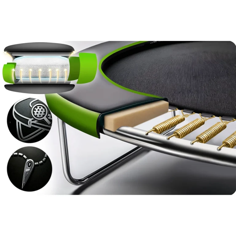 Vrtni Trampolin Neo Sport, Ø 465 Cm (15 Ft), Vanjska Mreža I Ljestve, Siva, Var. Ns 15z231 6