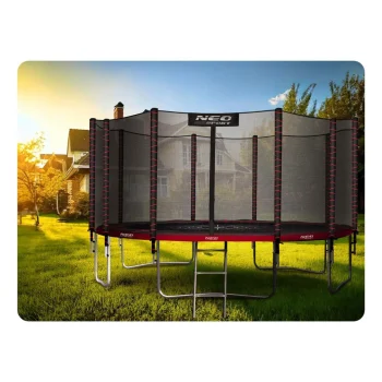 Vrtni Trampolin Neo Sport, Ø 465 Cm (15 Ft), Vanjska Mreža I Ljestve, Siva, Var. Ns 15z241 4