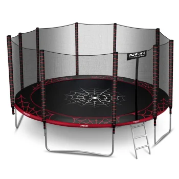 Vrtni Trampolin Neo Sport, Ø 465 Cm (15 Ft), Vanjska Mreža I Ljestve, Siva, Var. Ns 15z241 8