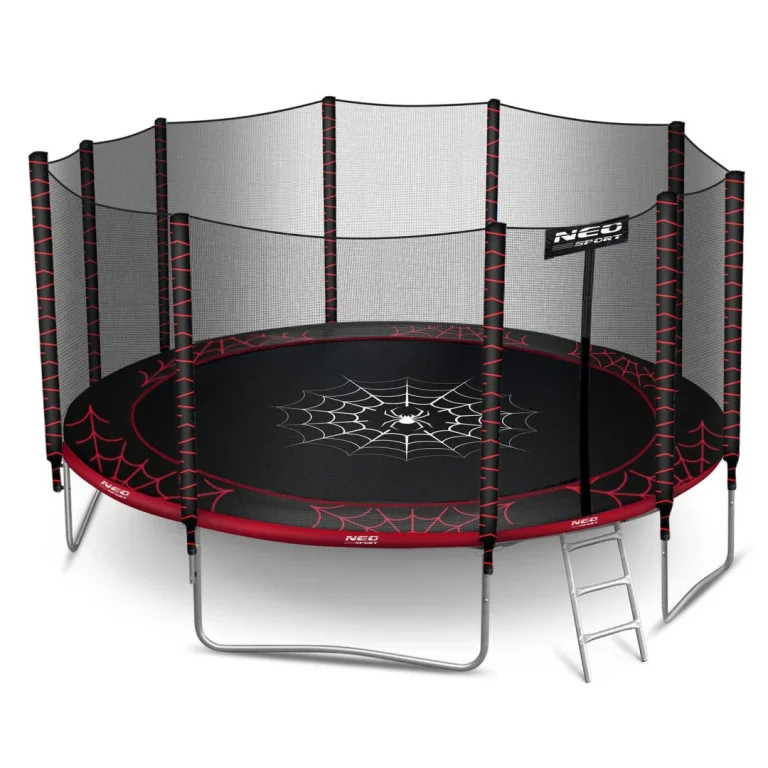Vrtni Trampolin Neo Sport, Ø 465 Cm (15 Ft), Vanjska Mreža I Ljestve, Siva, Var. Ns 15z241 8