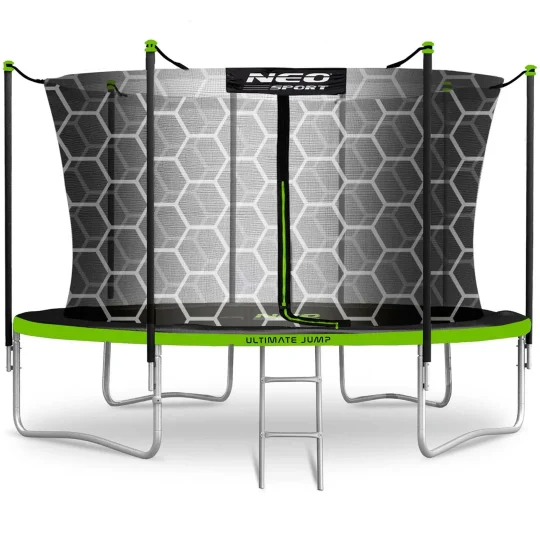 Vrtni Trampolin Neo Sport S Unutarnjom Mrežom I Ljestvama, Ø 435 Cm (14 Stopa), Siva, Var. Ns 14w231 1