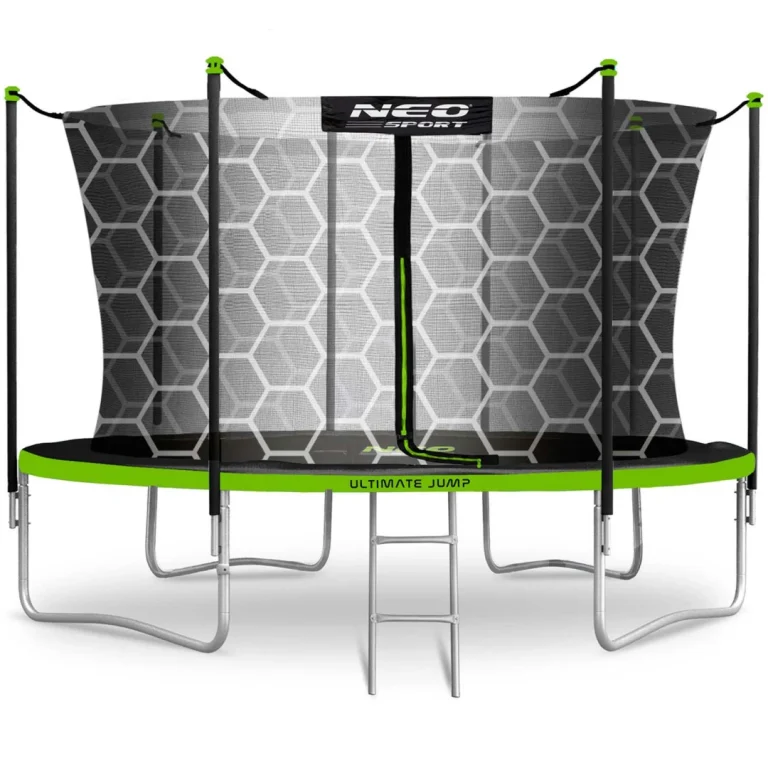 Vrtni Trampolin Neo Sport S Unutarnjom Mrežom I Ljestvama, Ø 435 Cm (14 Stopa), Siva, Var. Ns 14w231 1