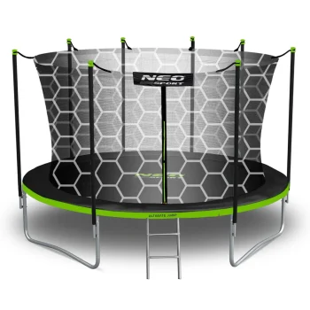Vrtni Trampolin Neo Sport S Unutarnjom Mrežom I Ljestvama, Ø 435 Cm (14 Stopa), Siva, Var. Ns 14w231 2