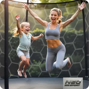 Vrtni Trampolin Neo Sport S Unutarnjom Mrežom I Ljestvama, Ø 435 Cm (14 Stopa), Siva, Var. Ns 14w231 5