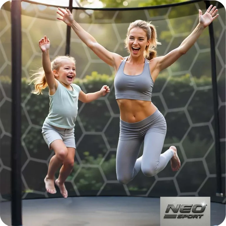 Vrtni Trampolin Neo Sport S Unutarnjom Mrežom I Ljestvama, Ø 435 Cm (14 Stopa), Siva, Var. Ns 14w231 5