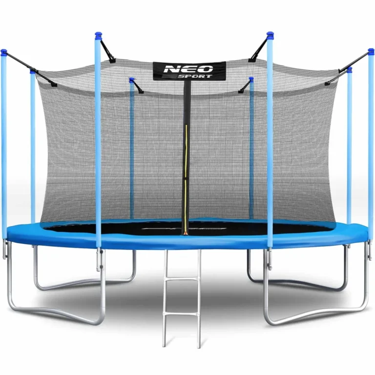 Vrtni Trampolin Neo Sport S Unutarnjom Mrežom I Ljestvama, Ø 435 Cm (14 Stopa), Siva 3