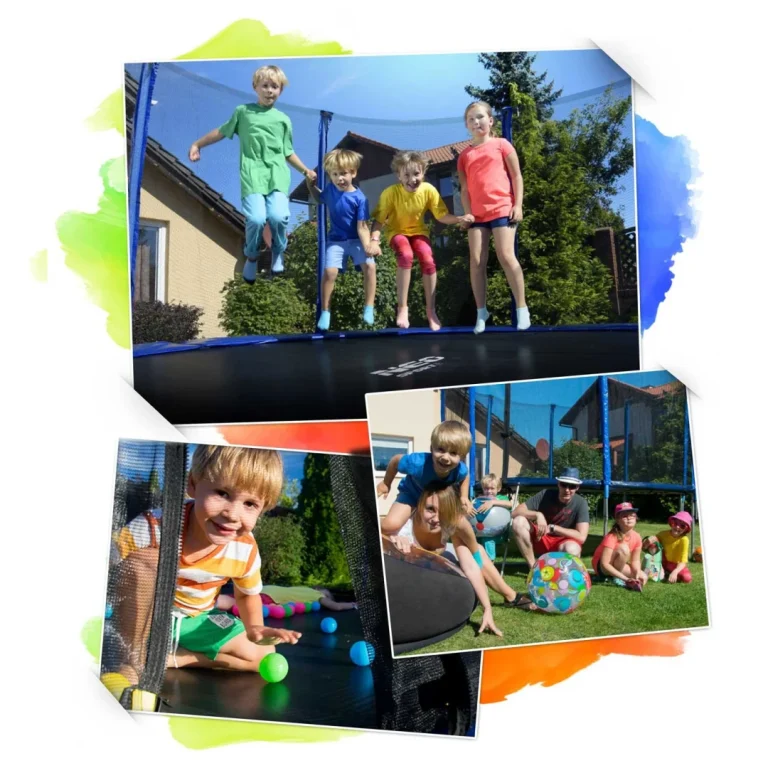 Vrtni Trampolin Neo Sport S Unutarnjom Mrežom I Ljestvama, Ø 435 Cm (14 Stopa), Siva 5