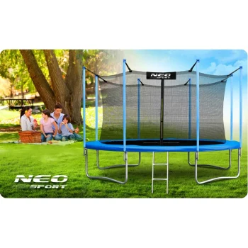 Vrtni Trampolin Neo Sport S Unutarnjom Mrežom I Ljestvama, Ø 435 Cm (14 Stopa), Siva 6