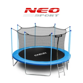 Vrtni Trampolin Neo Sport S Unutarnjom Mrežom I Ljestvama, Ø 435 Cm (14 Stopa), Siva 7