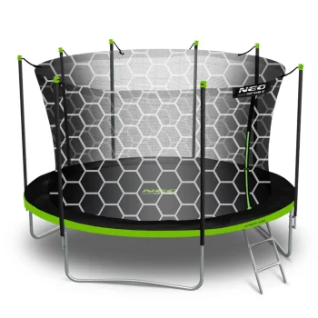 Vrtni Trampolin Neo Sport S Unutarnjom Mrežom I Ljestvama, Ø 465 Cm (15 Stopa), Siva, Var. Ns 15w231 5