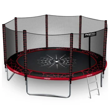 Vrtni Trampolin Neo Sport S Vanjskom Mrežom I Ljestvama, Ø 404 Cm (13 Stopa), Siva, Var. Ns 13z241 3