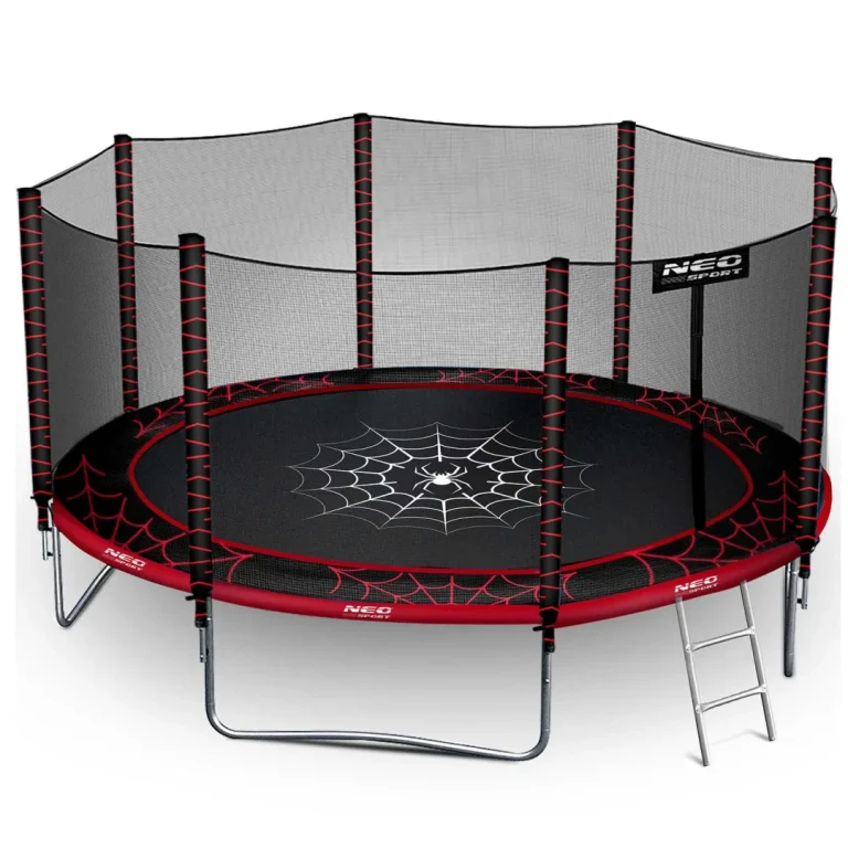Vrtni Trampolin Neo Sport S Vanjskom Mrežom I Ljestvama, Ø 404 Cm (13 Stopa), Siva, Var. Ns 13z241 3