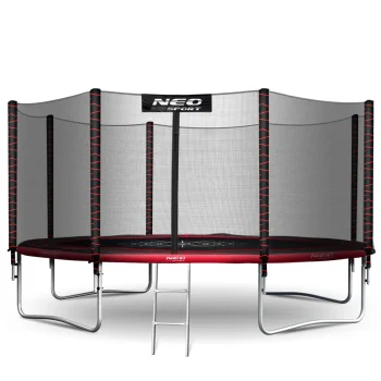 Vrtni Trampolin Neo Sport S Vanjskom Mrežom I Ljestvama, Ø 404 Cm (13 Stopa), Siva, Var. Ns 13z241 4