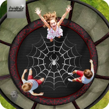 Vrtni Trampolin Neo Sport S Vanjskom Mrežom I Ljestvama, Ø 404 Cm (13 Stopa), Siva, Var. Ns 13z241 6