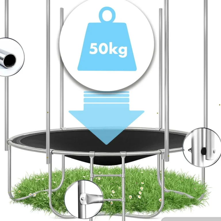 Vrtni Trampolin Neo Sport S Vanjskom Mrežom I Ljestvama, Ø 435 Cm (14 Stopa), Siva, Var. Ns 14z241 12