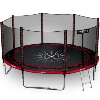 Vrtni Trampolin Neo Sport S Vanjskom Mrežom I Ljestvama, Ø 435 Cm (14 Stopa), Siva, Var. Ns 14z241 3