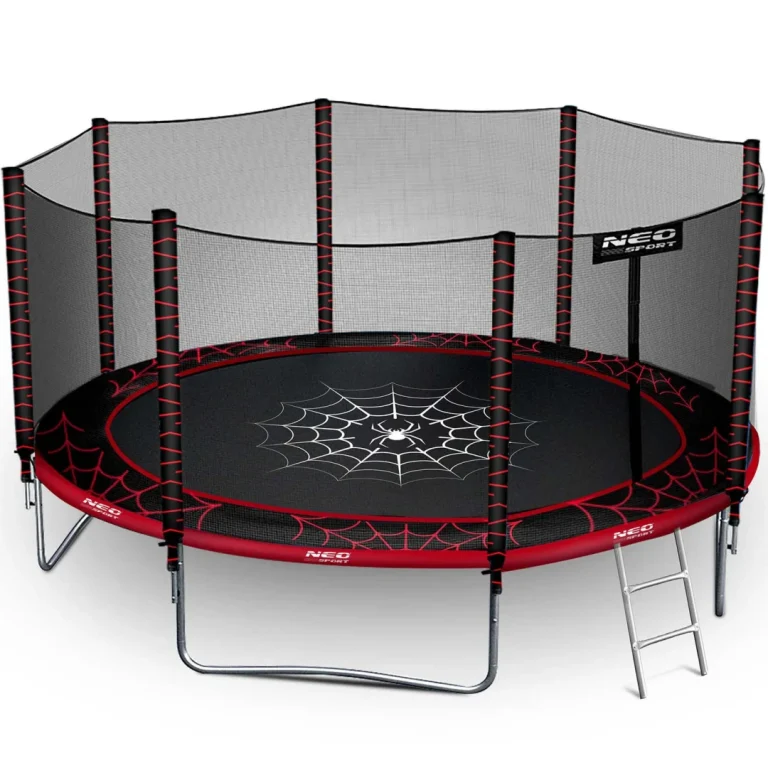 Vrtni Trampolin Neo Sport S Vanjskom Mrežom I Ljestvama, Ø 435 Cm (14 Stopa), Siva, Var. Ns 14z241 3