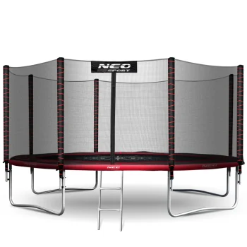 Vrtni Trampolin Neo Sport S Vanjskom Mrežom I Ljestvama, Ø 435 Cm (14 Stopa), Siva, Var. Ns 14z241 4