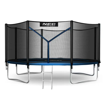 Vrtni Trampolin Neo Sport S Vanjskom Mrežom I Ljestvama, Ø 435 Cm (14 Stopa), Siva 2