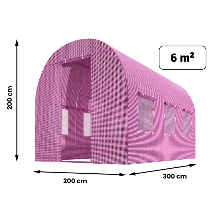 Vrtni Tunel 2 X 3 M (6 M2) Ružičasti Plonos 4