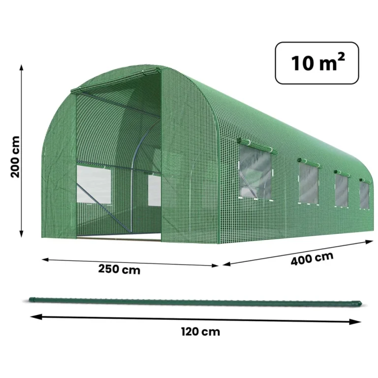 Vrtni Tunel 2,5 X 4 M (10 M2) Plonos, Zelena 4