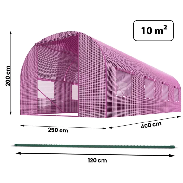 Vrtni Tunel 2,5 X 4 M (10 M2) Ružičasti Plonos 3