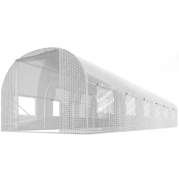 Vrtni Tunel 3 X 6 M (18 M2) Bijeli Plonos 2