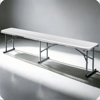 Vrtni Ugostiteljski Set Plonos, Stol + 2 Klupe, 180 Cm, Bijeli 11