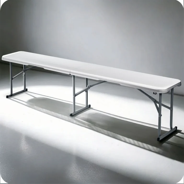 Vrtni Ugostiteljski Set Plonos, Stol + 2 Klupe, 180 Cm, Bijeli 11