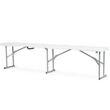 Vrtni Ugostiteljski Set Plonos, Stol + 2 Klupe, 180 Cm, Bijeli 7