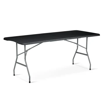 Vrtni Ugostiteljski Set Plonos, Stol + 2 Klupe, 180 Cm, Crni 2