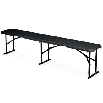 Vrtni Ugostiteljski Set Plonos, Stol + 2 Klupe, 180 Cm, Crni 3