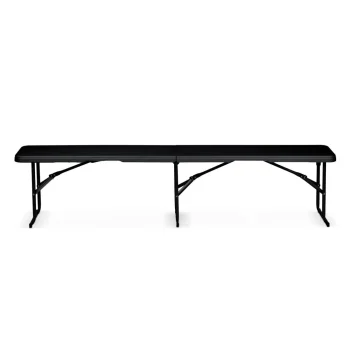 Vrtni Ugostiteljski Set Plonos, Stol + 2 Klupe, 180 Cm, Crni 5