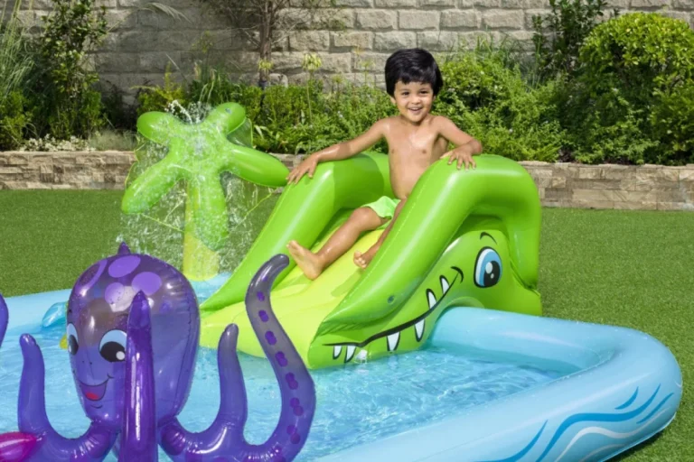 Vrtno Igralište Fantastični Akvarij 239x206x86 Bestway + Tobogan + Igračke Na Napuhavanje 4