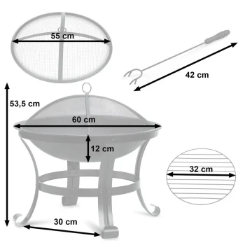 Vrtno Ognjište 60 Cm Berdsen Bd 880 3