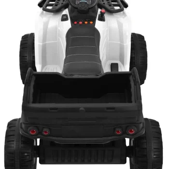 Xl Atv Quad Na Baterije Za Djecu Bijeli + 4x4 Pogon + Nosač Za Prtljagu + Spori Start + Eva, Bijela Quad Na Akumulator 4