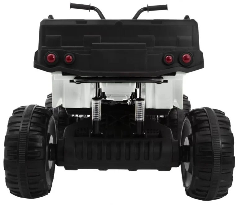 Xl Atv Quad Na Baterije Za Djecu Bijeli + 4x4 Pogon + Nosač Za Prtljagu + Spori Start + Eva, Bijela Quad Na Akumulator 9