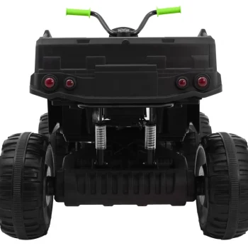 Xl Atv Quad Na Baterije Za Djecu Crno Zeleni + 4x4 Pogon + Nosač Za Prtljagu + Spori Start + Eva Quad Na Akumulator 4