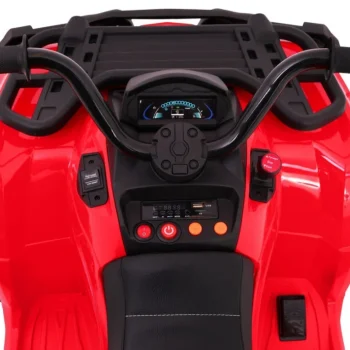 Xl Atv Quad Na Baterije Za Djecu Crveni + 4x4 Pogon + Nosač Za Prtljagu + Spori Start + Eva, Crvena Quad Na Akumulator 12