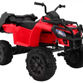 Xl Atv Quad Na Baterije Za Djecu Crveni + 4x4 Pogon + Nosač Za Prtljagu + Spori Start + Eva, Crvena Quad Na Akumulator 4