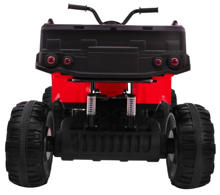 Xl Atv Quad Na Baterije Za Djecu Crveni + 4x4 Pogon + Nosač Za Prtljagu + Spori Start + Eva, Crvena Quad Na Akumulator 7