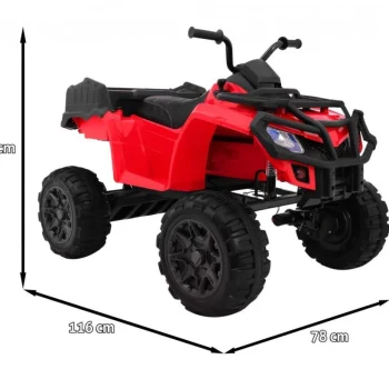 Xl Atv Quad 4x4 Na Akumulator, Crveni 2