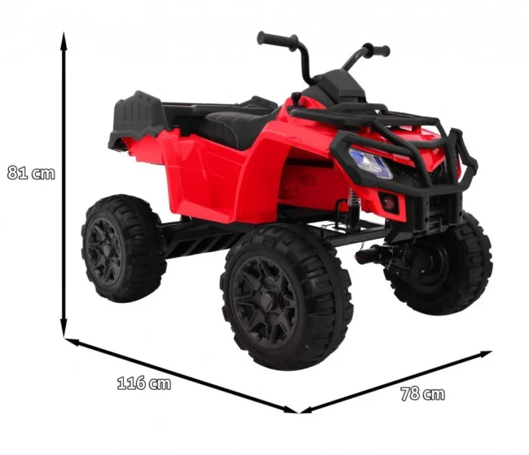Xl Atv Quad 4x4 Na Akumulator, Crveni 2