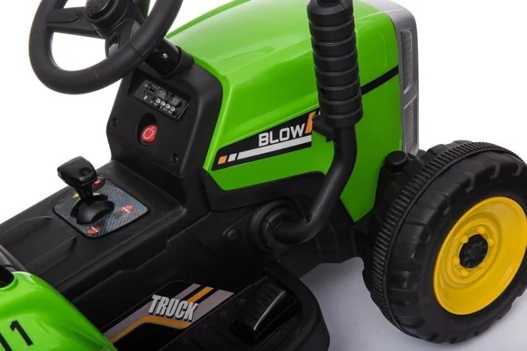 Xmx611 Električni Traktor Za Vožnju, Zeleni 7